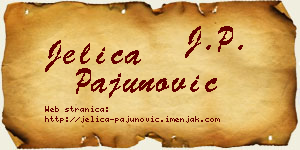 Jelica Pajunović vizit kartica
